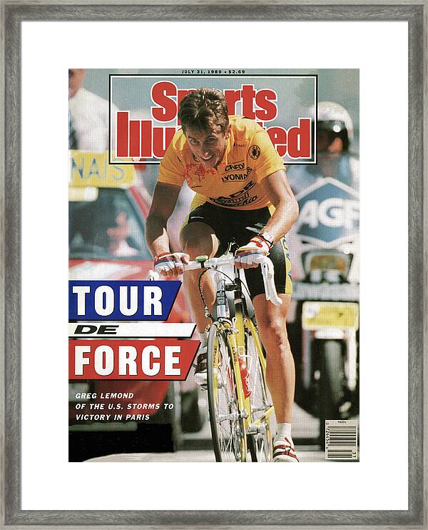 Vintage cycling team print Greg Lemond ADR 89